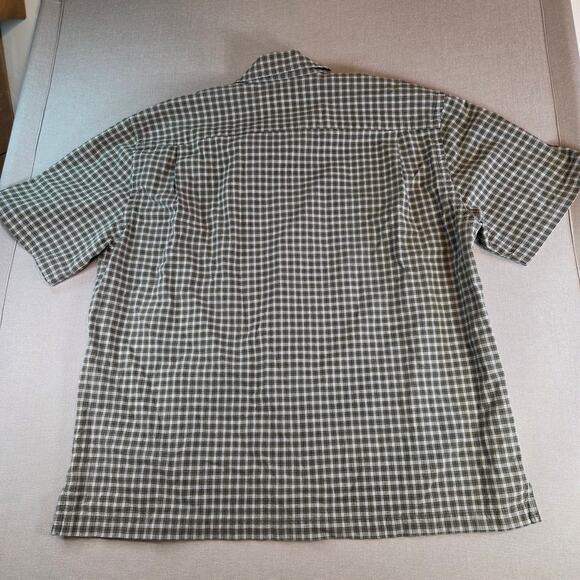 Abercrombie & Fitch Plaid Button Down Shirt L Short Sleeve Cotton - Picture 2 of 9
